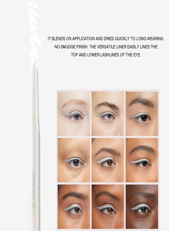GHFCZOO Retractable White Eyeliner Pencil - Creamy, Pigmented, Smudge-Proof Eye Liner Pen - Image 5